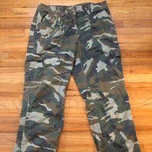 Cargo Camouflage Cotton Pants